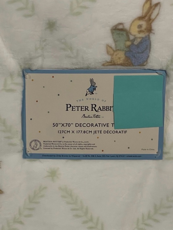 Easter Peter Rabbit Plush Throw - Picture 4 of 8